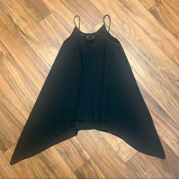 The Bloom Black Sheer & Lace Asymmetrical Lingerie Top NWT - Picture 11 of 14